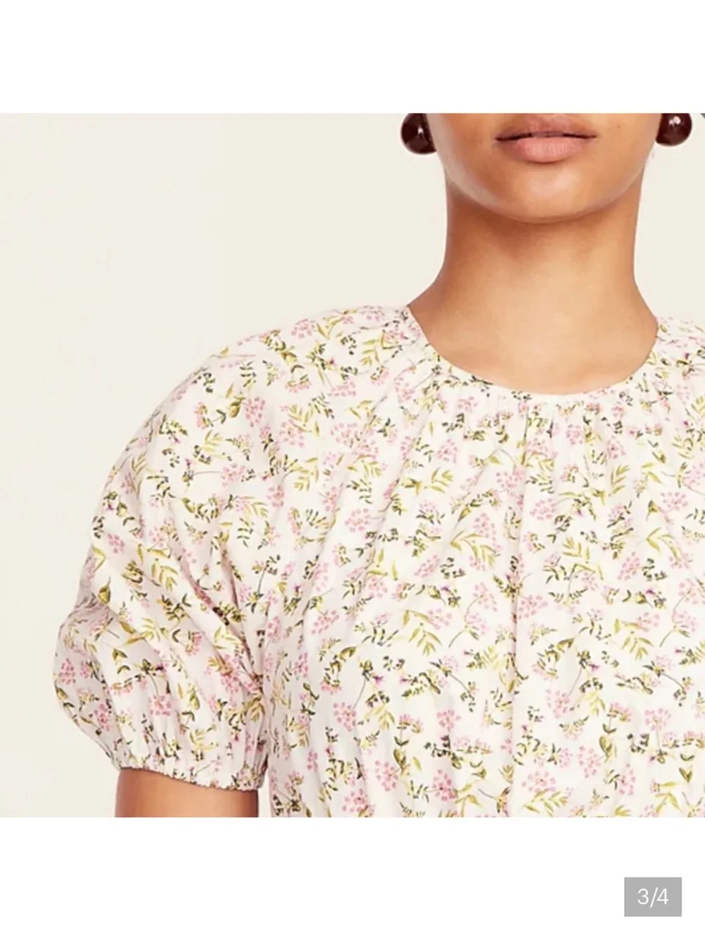 J. Crew Floral Cutout Midi Dress